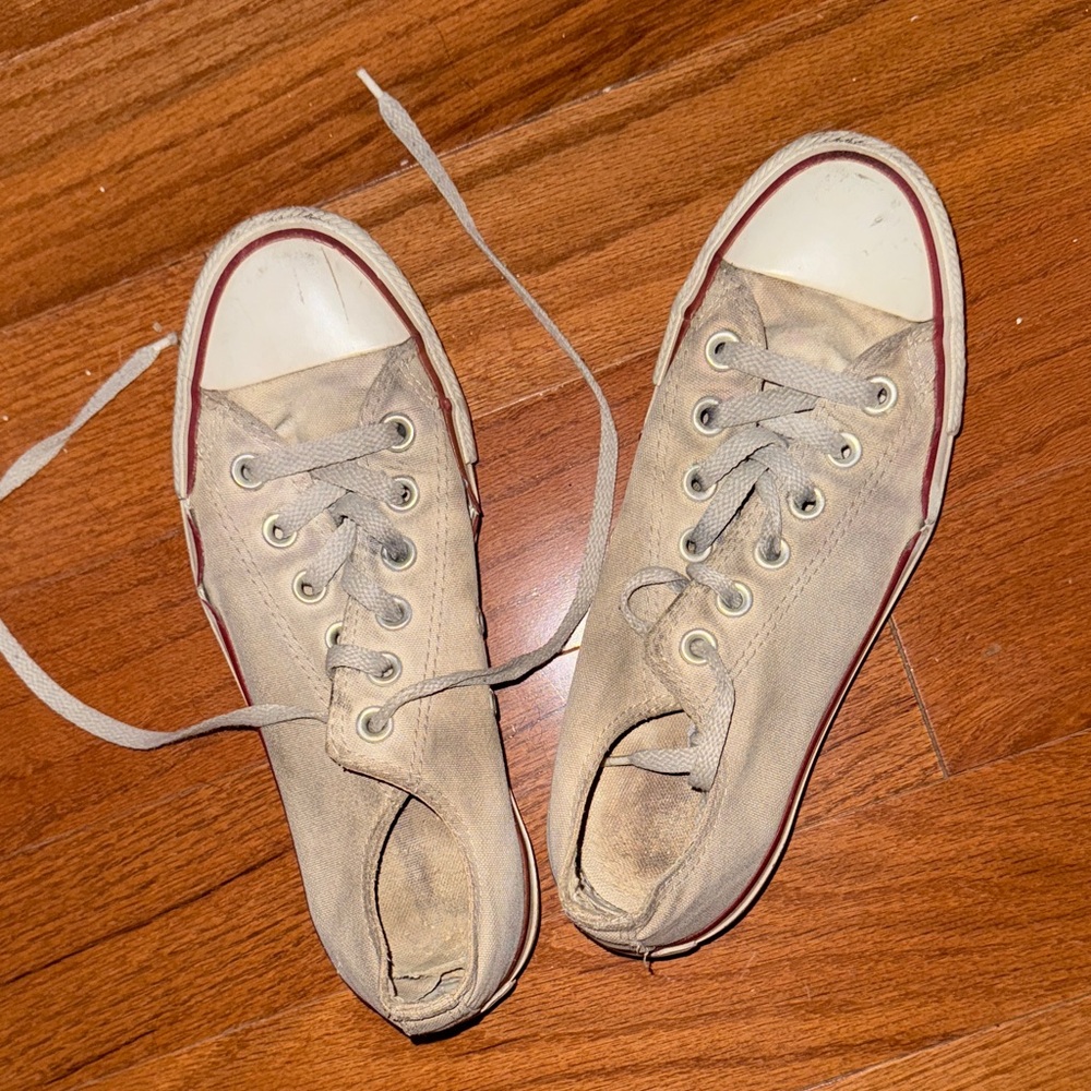 Smelly White Converse Canvas Sneakers